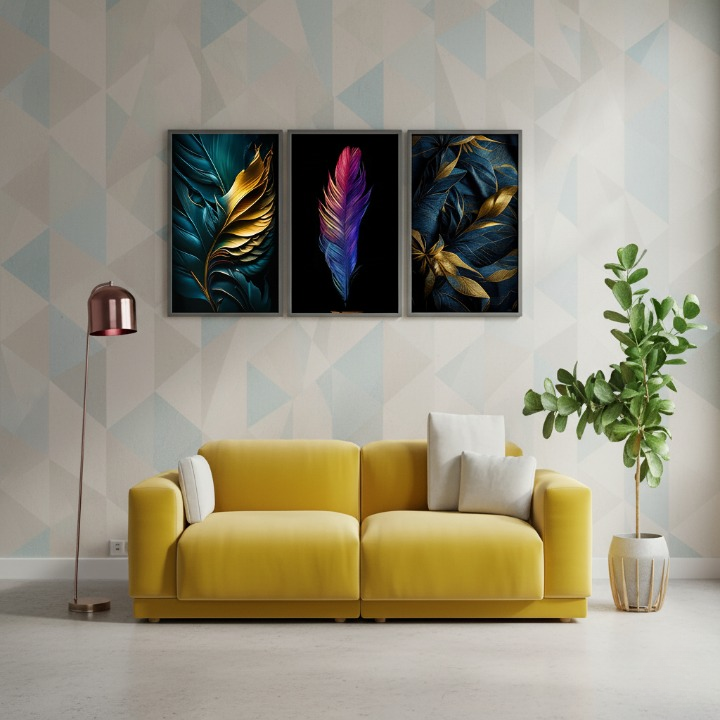 Feather Design Wall Art